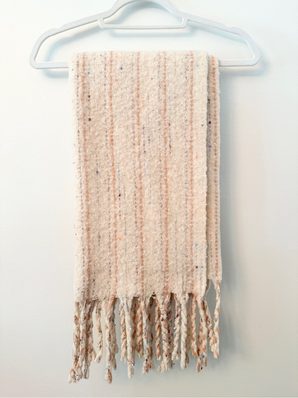 Steve Madden Fringe Scarf Confetti Knit